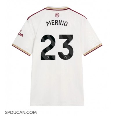 Muški Nogometni Dres Arsenal Mikel Merino #23 Rezervni 2025-26 Kratak Rukav Muški Nogometni Dres Arsenal Mikel Merino #23 Rezervni 2025-26 Kratak Rukav